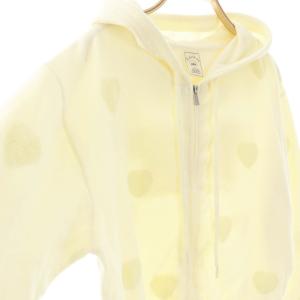 gelato pique 25SS ハートJQDクロップドパーカー ジップアップ F イエロー /DO OS