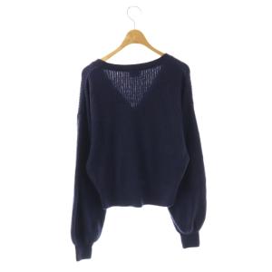 gelato pique 25SS とろけるタッチリブカーディガン ニット 長袖 F ネイビー /DO OS