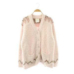 24AW Steiff ジェラート JamesフェアアイルJQDカーディガン ルームウェア  F ピンク