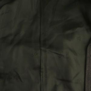 Belvest ウール ストライプ シングル テーラードジャケット 46 チャコール グレー /CX OS