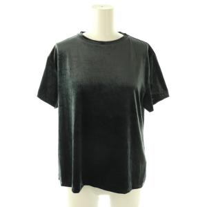 inner piece ベロアジャージーTシャツ カットソー S チャコール 35-03-32-03401