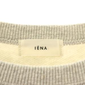 IENA 23AW フルールプリントスウェット トレーナー 杢グレー /ES OS