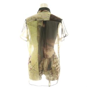 DIESEL 総柄 シアーシャツ 半袖 XS マルチカラー /DF OS