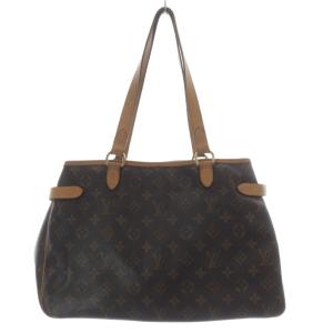 LOUIS VUITTON モノグラム バティニョール・オリゾンタル トートバッグ ブラウン M51154