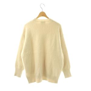 UNITED ARROWS 23AW フォックス カシミヤ ニット セーター 長袖 オフベージュ /HK OS