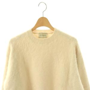 UNITED ARROWS 23AW フォックス カシミヤ ニット セーター 長袖 オフベージュ /HK OS