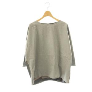 バックチェックシャツ Tシャツ カットソー 長袖 F グレー マルチカラー /DO OS
