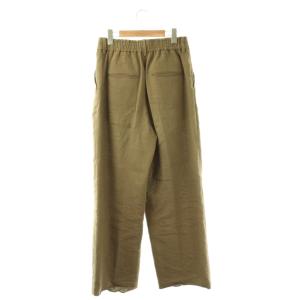 JOURNAL STANDARD L'ESSAGE 25SS リネン2タックパンツ ワイド 38 カーキ /HK OS