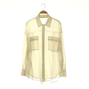 25SS シアーローンシャツ 長袖 F ライトベージュ /HK OS
