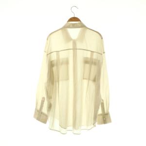GALLARDAGALANTE 25SS シアーローンシャツ 長袖 F ライトベージュ /HK OS