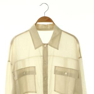 GALLARDAGALANTE 25SS シアーローンシャツ 長袖 F ライトベージュ /HK OS