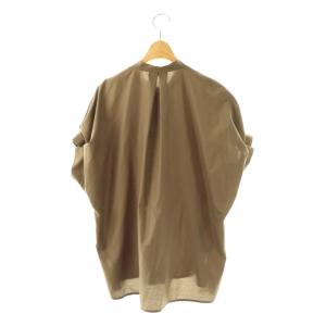 JOURNAL STANDARD L'ESSAGE 25SS ムジタックスリリーブシャツ フレンチスリーブ カーキ /HK OS