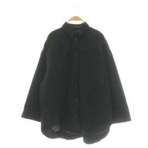 26SS PADDING BIG SHIRT JACKET 36 ブラック
