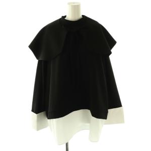26SS DOUBLE CUFFS BOX PULLOVER プルオーバー ブラウス シャツ 38 黒