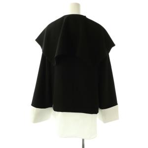 ENFOLD 26SS DOUBLE CUFFS BOX PULLOVER プルオーバー ブラウス シャツ 38 黒