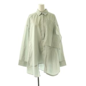 26SS PLATE SHIRT シャツ イレギュラーヘム 38 ライトグレー /ES OS