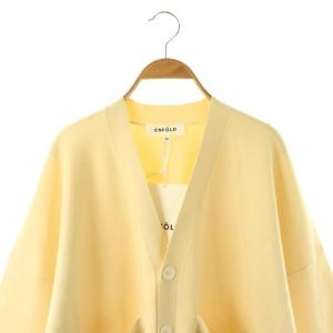 ENFOLD 26SS BOX WIDE-CARDIGAN 38 エクリュ