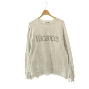 25SS VacancesロングスリーブTシャツ カットソー ロゴ グレー /CX OS