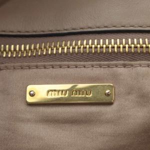 miumiu マドラス 3WAY バッグ グレージュ