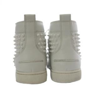 Christian Louboutin スニーカー スタッズ レザー 41.5 ホワイト