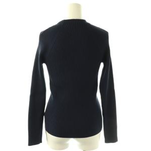 JUSGLITTY 24SS マルチ釦リブニット ニット セーターM ネイビー 金ボタン/OKOS
