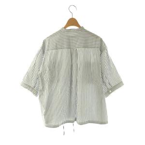 JOURNAL STANDARD relume 25SS ストライプバンドカラードロストシャツ ブラウス F ホワイト ブルー /DF OS