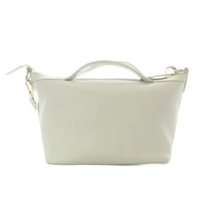 COLE HAAN 2way ショルダーバッグ ハンドバッグ レザー 白 ホワイト ゴールド金具 /RI OS