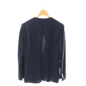 Paul Smith BLACK ノーカラージャケット 背抜き 42 ネイビー /DO OS