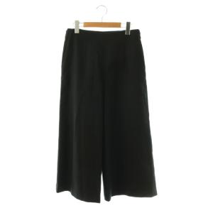 ウールカシミヤクロップドパンツ ワイドパンツ 2 ブラック /DF OS