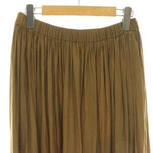 MUSE de Deuxieme Classe 25AW Gather Maxi スカート キャメル