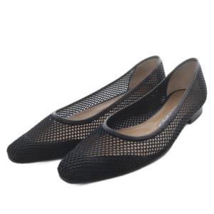 MESH PUMPS パンプス フラット 37 ブラック /YO4