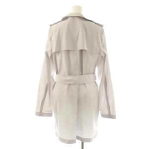 Aquascutum ポリエステル トレンチコート ベルト付き 10 グレー /HK OS