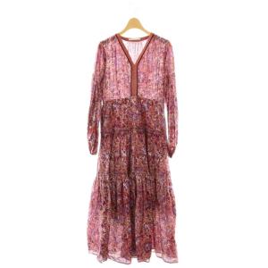 nanouniverse別注 COTTON ETHNIC PRINT DRESS ワンピース ロング 総柄