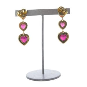 kate spade new york スウィートハート リニア ピアス 両耳用 ゴールド色 ピンク /SR