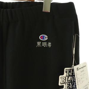THE BLACK EYE PATCH ×Champion REVERSE WEAVE スウェットパンツ イージー L ブラック /HK OS