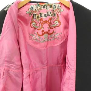 Desigual ステンカラーコート 40 ブラック グレー /ES OS