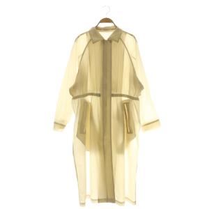 ロング ステンカラーコート  撥水加工 S ベージュ /DF OS