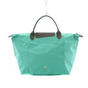 Longchamp ルプリアージュ Mサイズ トートバッグ ハンドバッグ ターコイズ ナイロン /RI OS