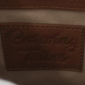 CARVING TRIBES ヤミレス 2way ハンドバッグ ショルダーバッグ レザー ブラウン アイボリー /YO35
