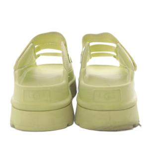 UGG australia GOLDENGLOW SLIDE サンダル プラットフォーム 厚底 ベルクロ US7 イエロー 1167430