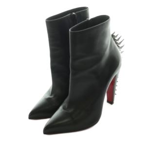 Christian Louboutin モヒカンスパイク スタッズ ショートブーツ 38 ブラック
