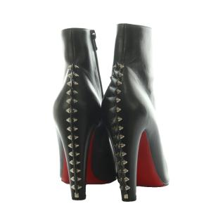 Christian Louboutin モヒカンスパイク スタッズ ショートブーツ 38 ブラック