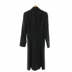Alexander McQueen ロングコート ウール カシミヤ混 42 ダークグレー