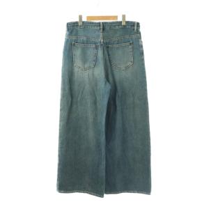 MM6 Maison Margiela 18SS ペイント加工ワイドデニムパンツ 36 インディゴブルー S32LA0145