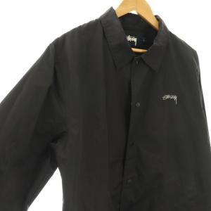 STUSSY 115353 Classic Coach Jacket コーチジャケット L ブラック /HK OS