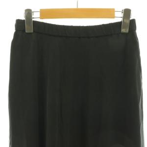 Plage 24AW Washable Fibril Drape スカート フレア 38 チャコール /CX OS
