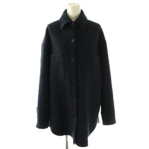 TWEED シャツジャケット ネイビー /ES OS