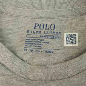 POLO RALPH LAUREN 近年モデル ゴルフウェア ポロベア スウェットトレーナー 長袖 クルーネック XS グレー /MY OS