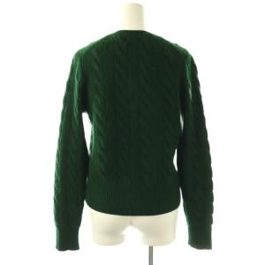 Polo by Ralph Lauren 近年モデル ケーブル編み クルーネックカーディガン ニット 長袖 S グリーン /HK OS