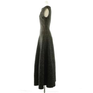 ALAIA ニットワンピース 総柄 38 ブラック AA9R2002TM56
